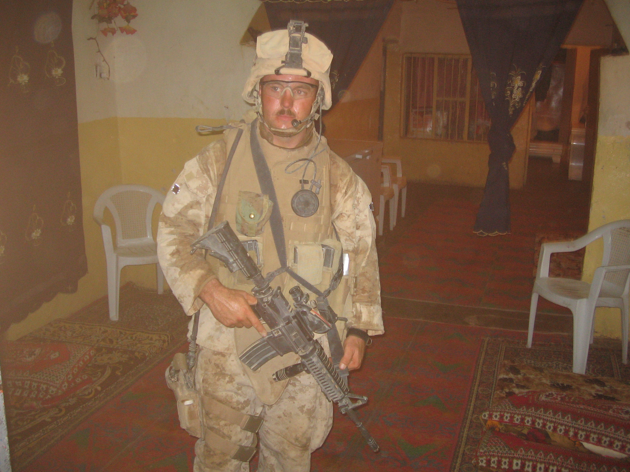 James Brobyn on patrol in Rutbah, Iraq, 2006