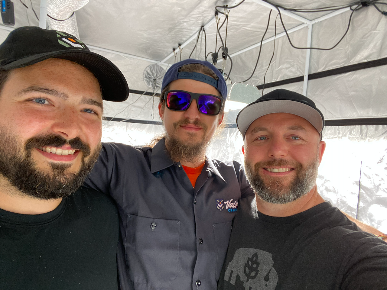 James Brobyn with the Valor Craft team on the grow floor in Delaware