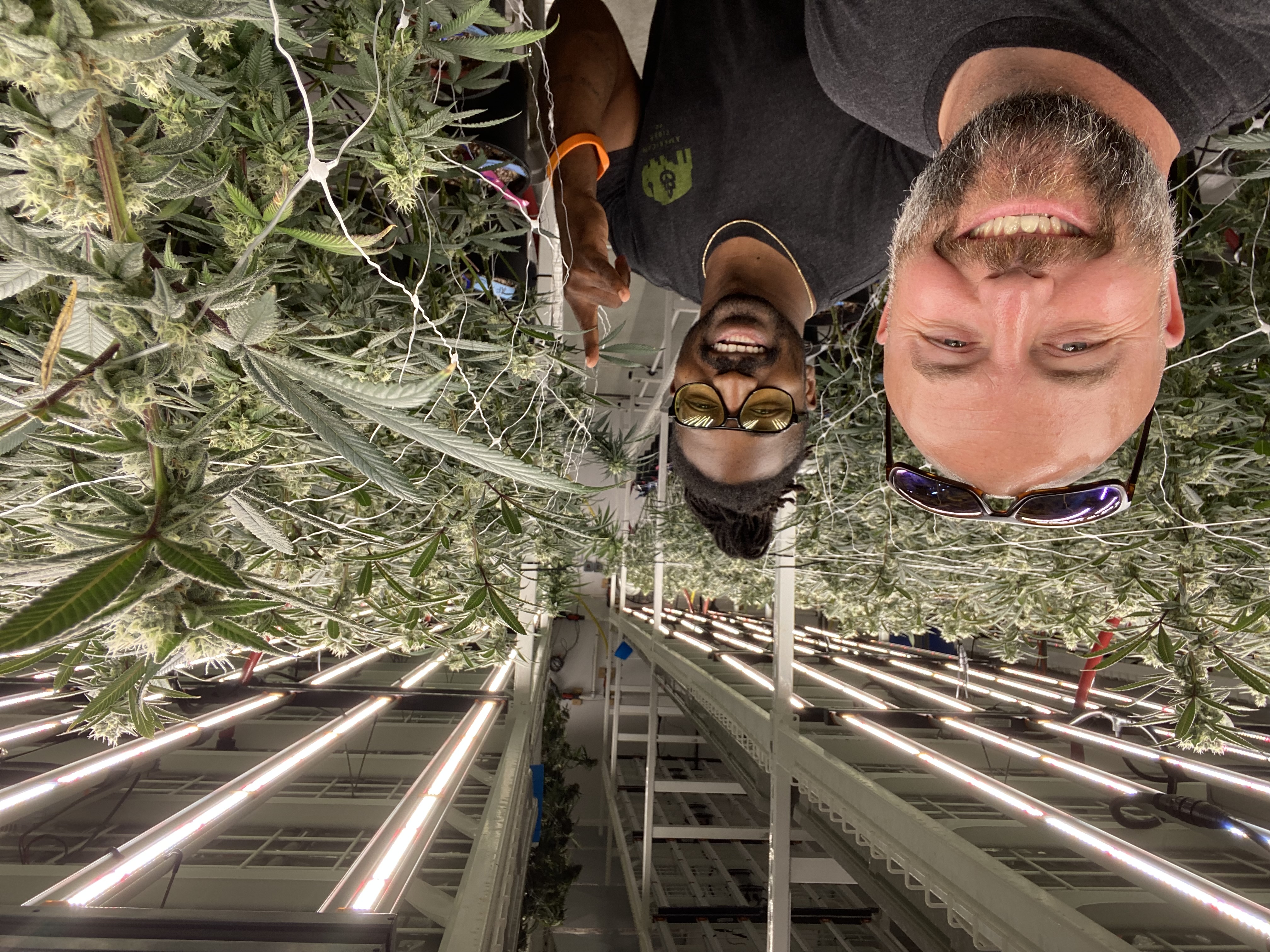 The founder on the grow floor